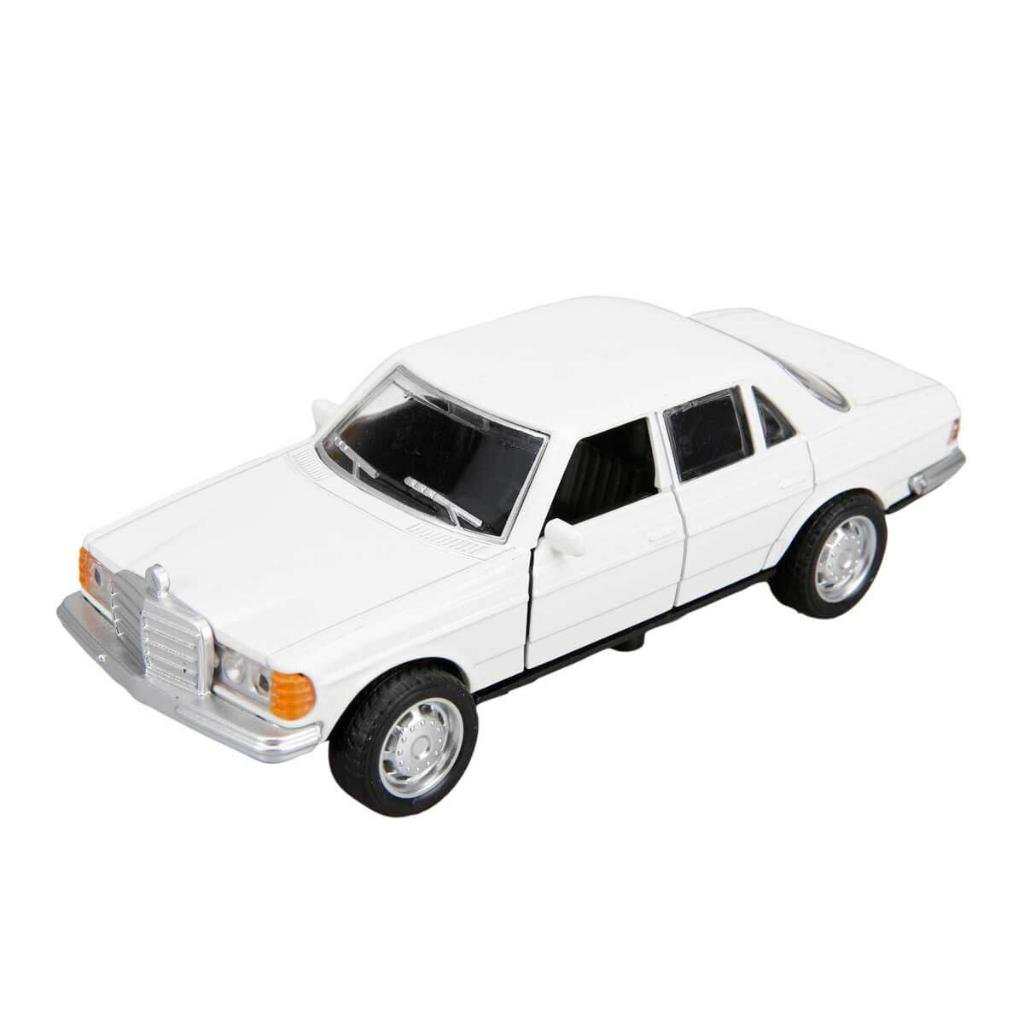 DZC KUZENLER AVM METAL ÇEK BIRAK MERCEDES ARABA 13,5CM DEMİR OYUNCAK ARAÇ HEDİYELİK TAKSİ KLASİK BEYAZ