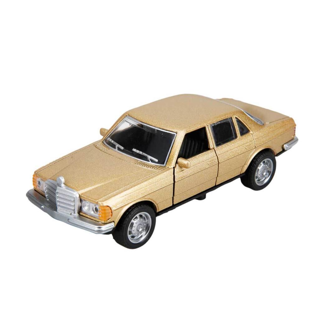 DZC KUZENLER AVM METAL ÇEK BIRAK MERCEDES ARABA 13,5CM DEMİR OYUNCAK ARAÇ HEDİYELİK TAKSİ KLASİK GOLD