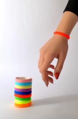 Lastik Saç Toka Bileklik Boy Ultra Esnek 15 Adet