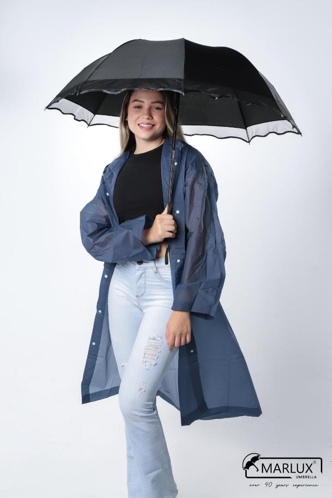 Siyah Dantelli Kadın Şemsiye M21mar376r002