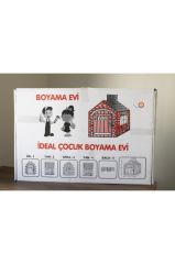 DZC KUZENLER AVM Çocuk Karton Boyama Evi