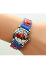 DZC KUZENLER AVM Cars-arabalar Figürlü, 3d Kabartmalı, Silikon Kayışlı Çocuk Kol Saati