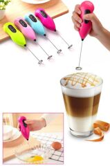 DZC KUZENLER AVM Mini Mikser Kahve Süt Köpürtücü Karıştırıcı Cappucino Mixer Pilli Çırpıcı