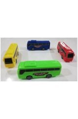 Oyuncak  4 Lü Renkli Otobüs Seti çocuk oyuncağı