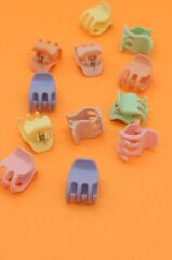 Mandal Toka 12 Adet Pastel Renkli Saç Tokası