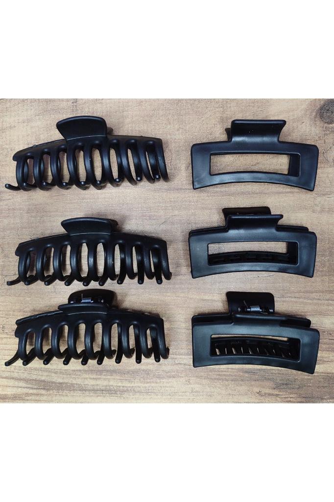 Kadın Renkli Karşık Mandal Toka Seti (RENKLİ KISKAÇLI SAÇ TOKASI 8,5 CM)