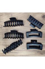 Kadın Renkli Karşık Mandal Toka Seti (RENKLİ KISKAÇLI SAÇ TOKASI 8,5 CM)