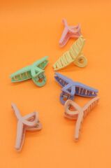 Mandal Toka 4 Adet Gri T Mandal Toka SOFT PASTEL - Tek Ebat