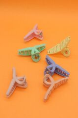 Mandal Toka 4 Adet Gri T Mandal Toka SOFT PASTEL - Tek Ebat