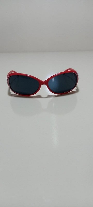 PEMBE TAŞ DETAYLI KIZ ÇOCUK GÜNEŞ GÖZLÜĞÜ ÇERÇEVE GENİŞLİĞİ 12 CM