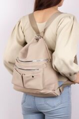 Kadın Saten Kumaş Kolon Askılı Kullanışlı Sırt Ve Omuz Çanta Tarçın