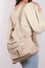 Kadın Saten Kumaş Kolon Askılı Kullanışlı Sırt Ve Omuz Çanta Tarçın