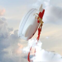 DZC KUZENLER AVM HELLO CITY PARA CÜZDANI ÇOCUK ÇANTA ANAHTARLIK LI fermuarlı SİLİKON BEYAZ