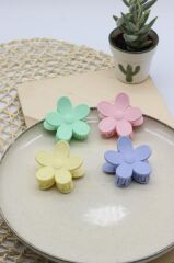 Kadın Toka Papatya Mandal Toka 4 Adet