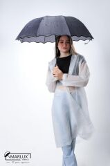 Lüx Kırılmaz Özellikli Bayan Taşıma Yağmur Damla Desenli