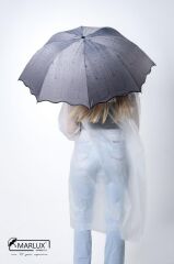 Lüx Kırılmaz Özellikli Bayan Taşıma Yağmur Damla Desenli