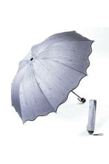 Lüx Kırılmaz Özellikli Bayan Taşıma Yağmur Damla Desenli