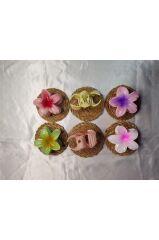 RENGARENK LOTUS ÇİÇEĞİ MANDAL TOKA 6'LI