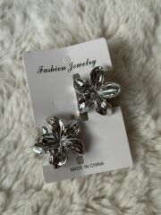 akrilik parlak gri 6 lı lotus madal toka küçük set