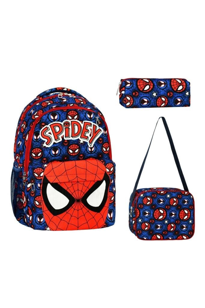 DZC KUZENLER AVM İLK OKUL SPIDERMAN ÇOCUK SIRT SIRT ÇANTASI 3LÜ TAKIM SET DAYANIKLI SU GEÇİRMEZ