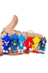 Sonic Ve Arkadaşları Karakter Slikon Anahtarlık 6lı