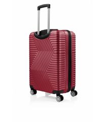 DZC KUZENLER AVM ORTA BOY VE MAKYAJ G&D Polo Suitcase ABS Lüx Valiz Seyahat Seti  2 Lİ BORDO