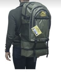 Dzc kuzenler AVM haki yeşil körüklü ve ayakkabılıkla dagcı sırt çantası YEŞİL