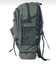 Dzc kuzenler AVM haki yeşil körüklü ve ayakkabılıkla dagcı sırt çantası YEŞİL