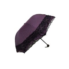 Marlux dantelli rüzgara dayanıklı fiber gövde kadın şemsiye