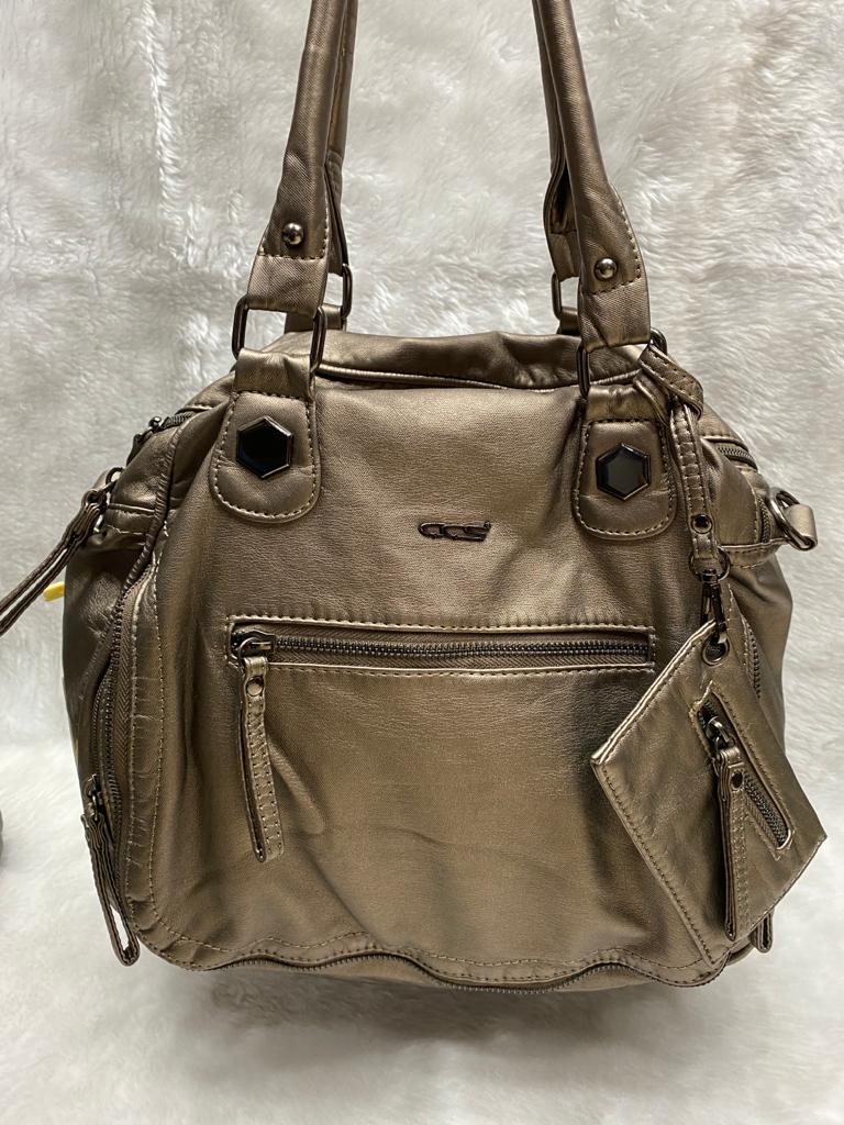 ÇÇS YIKAMA DERİ OMUZ ÇANTASI