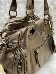 ÇÇS YIKAMA DERİ OMUZ ÇANTASI