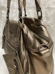 ÇÇS YIKAMA DERİ OMUZ ÇANTASI