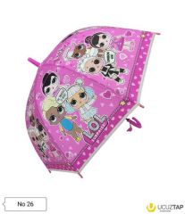 DZC KUZENLER AVM PEMBE LOL BEBEK KARAKTERLİ DÜDÜKLÜ ÇOCUK ŞEMSİYE