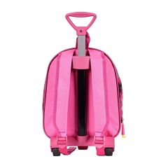 DZC KUZENLER AVM Anaokulu KREŞ Çocuk Valiz Sırt Çantası Çekçekli Happy Lol Bebek Şeker Kız Sert Ön Yüzey 5d Pembe