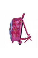 DZC KUZENLER AVM Anaokulu KREŞ Çocuk Valiz Sırt Çantası Çekçekli Happy Lol Bebek Şeker Kız Sert Ön Yüzey 5d Pembe