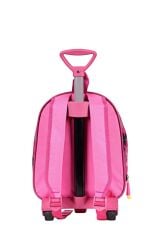 DZC KUZENLER AVM Anaokulu KREŞ Çocuk Valiz Sırt Çantası Çekçekli Happy Lol Bebek Şeker Kız Sert Ön Yüzey 5d Pembe