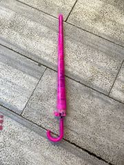 DZC KUZENLER AVM Kırmızı Pvc Kılıflı Şimşek Araba Erkek Çocuk Şemsiye Otomatik Mekanizma PEMBE