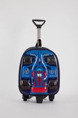 Arabalı Kabartmalı Çekçekli Tekerlekli Anaokulu Ilkokul Çantası