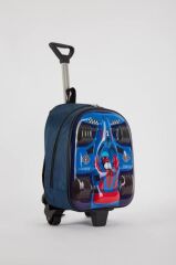 Arabalı Kabartmalı Çekçekli Tekerlekli Anaokulu Ilkokul Çantası