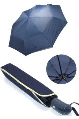 DZC KUZENLER AVM Lacivert Tam Otomatik Dayanıklı Kaliteli Katlanabilir Unisex Şemsiye