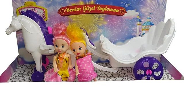 DZC KUZENLER AVM FAYTONLU BEBEK SETİ AT ARABALI BEBEKLİ OYUNCAK