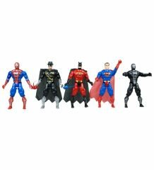 SÜPER KAHRAMANLAR 5 Lİ OYUNCAK SPİDER-MAN ZARRO BATMAN SUPERMAN KARAKTER OYUNCAKLAR