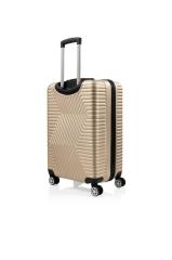 DZC KUZENLER AVM GOLD POLO SUITCASE ABS BÜYÜK BOY SEYAHAT VALİZ