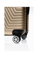 DZC KUZENLER AVM GOLD POLO SUITCASE ABS BÜYÜK BOY SEYAHAT VALİZ