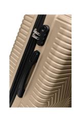 DZC KUZENLER AVM GOLD POLO SUITCASE ABS BÜYÜK BOY SEYAHAT VALİZ