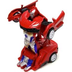 Vardem Çek-Bırak  Robota Dönüşen Araba Turuncu KIRMIZI