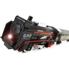 DZC KUZENLER AVM 19 PARÇA PİLLİ IŞIKLI OYUNCAK TREN SETİ 4 VAGONLU