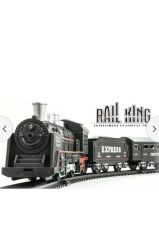 DZC KUZENLER AVM 19 PARÇA PİLLİ IŞIKLI OYUNCAK TREN SETİ 4 VAGONLU