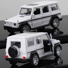 DZC KUZENLER AVM METAL MERCEDES AMG JİP ARAÇ OYUNCAK METAL ARABA HEDİYELİK BEYAZ