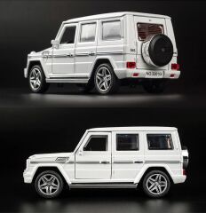 DZC KUZENLER AVM METAL MERCEDES AMG JİP ARAÇ OYUNCAK METAL ARABA HEDİYELİK BEYAZ